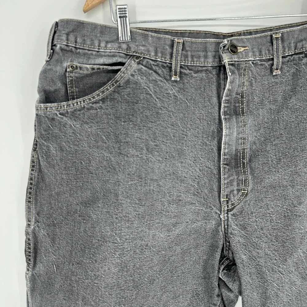 Dickies Men's Size 44 Dark Gray Denim Carpenter Work Shorts 100% Cotton Rugged#1